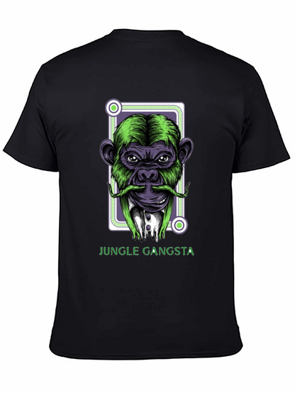 Jungle Gangsta Monkey Graphic T-Shirt