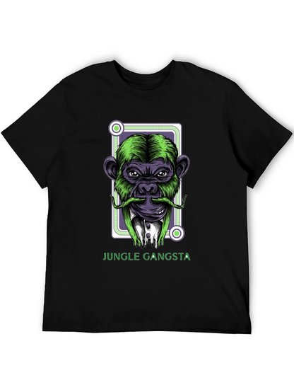 Jungle Gangsta Monkey Graphic T-Shirt
