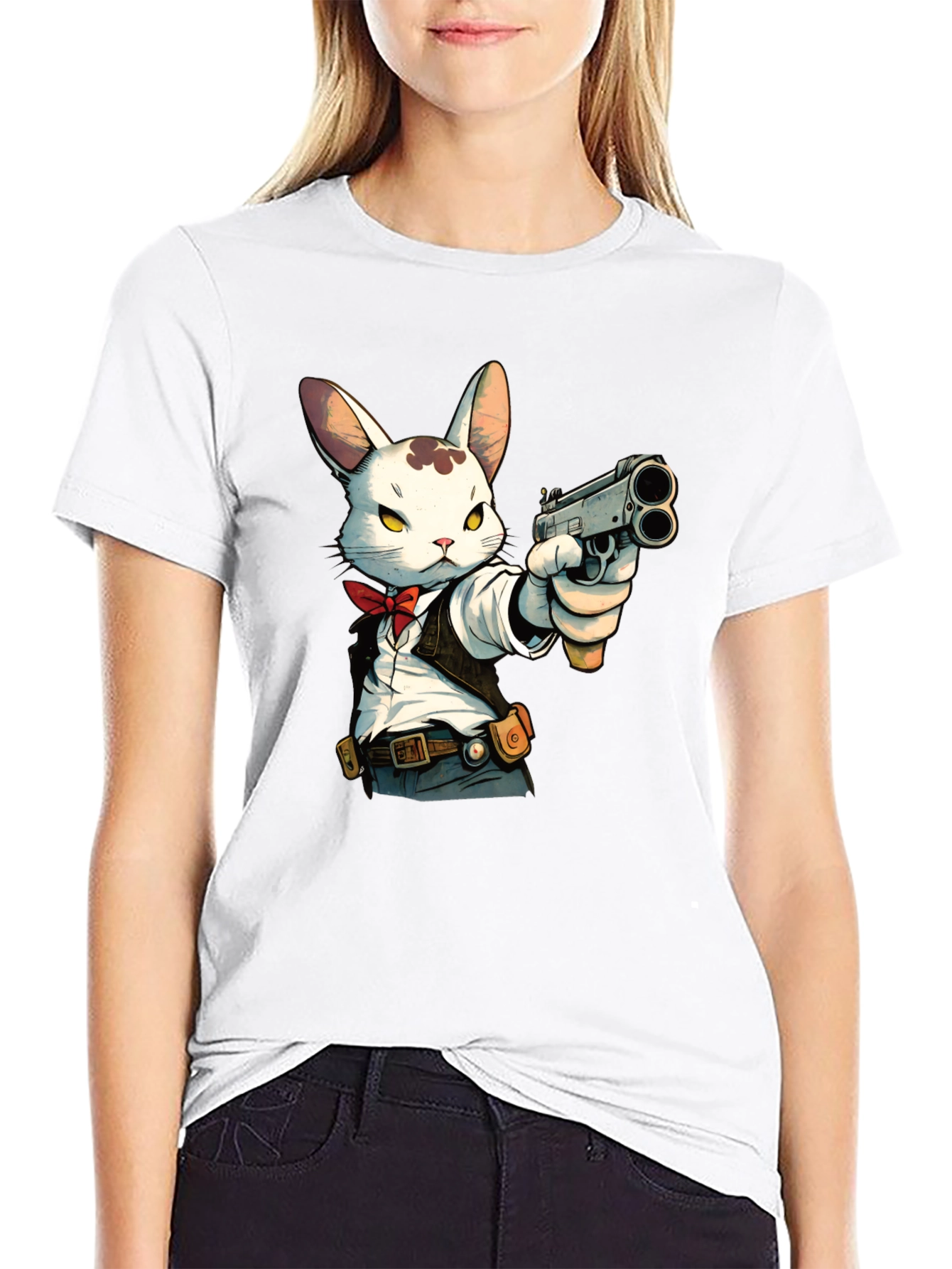 Rabbit Gangster Graphic T-Shirt