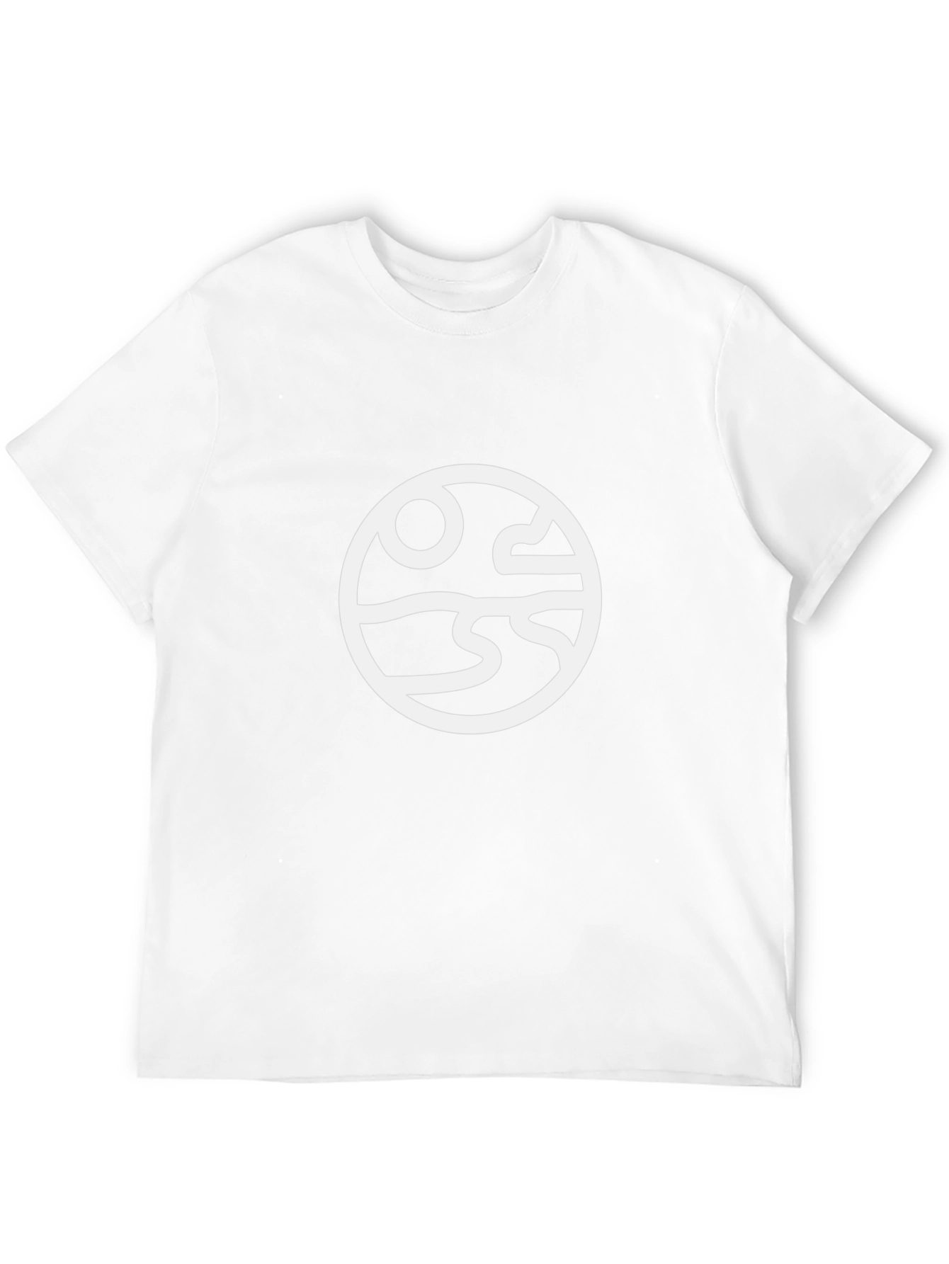 Abstract Landscape Graphic Tee - Black