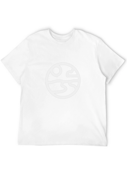 Abstract Landscape Graphic Tee - Black