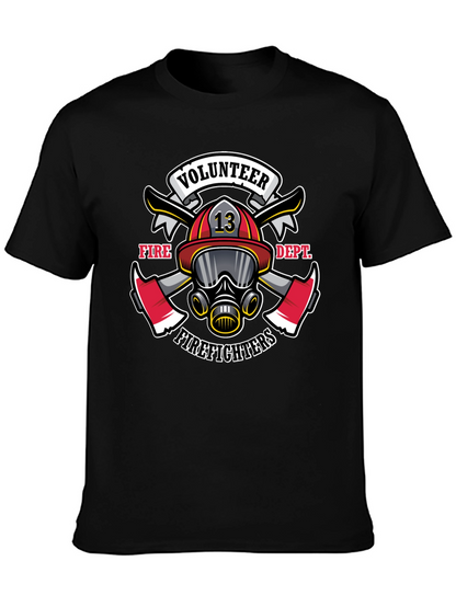 Volunteer Firefighter Graphic Tee - Black