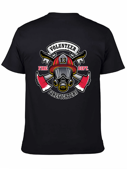 Volunteer Firefighter Graphic Tee - Black