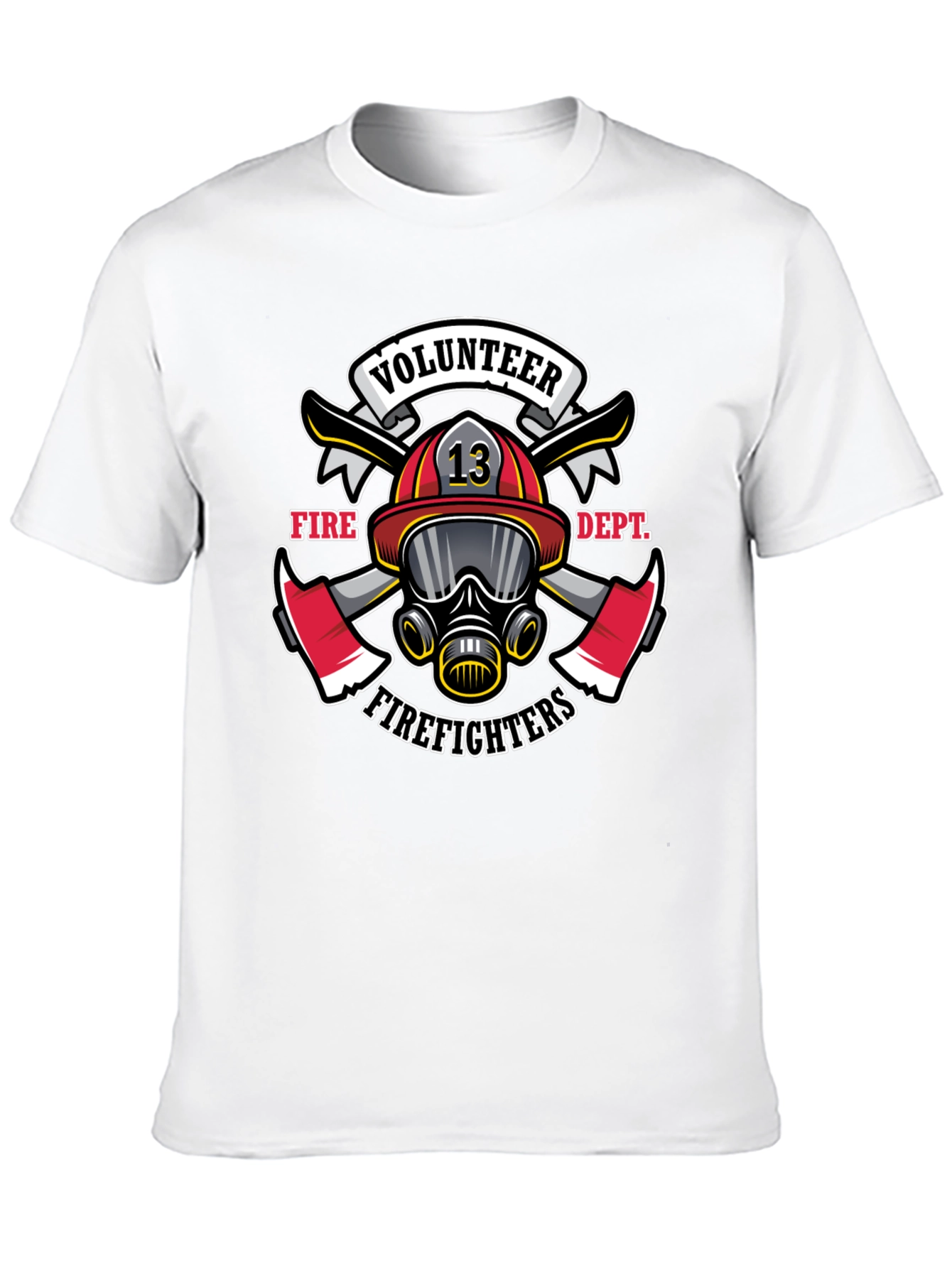 Volunteer Firefighter Graphic Tee - Black