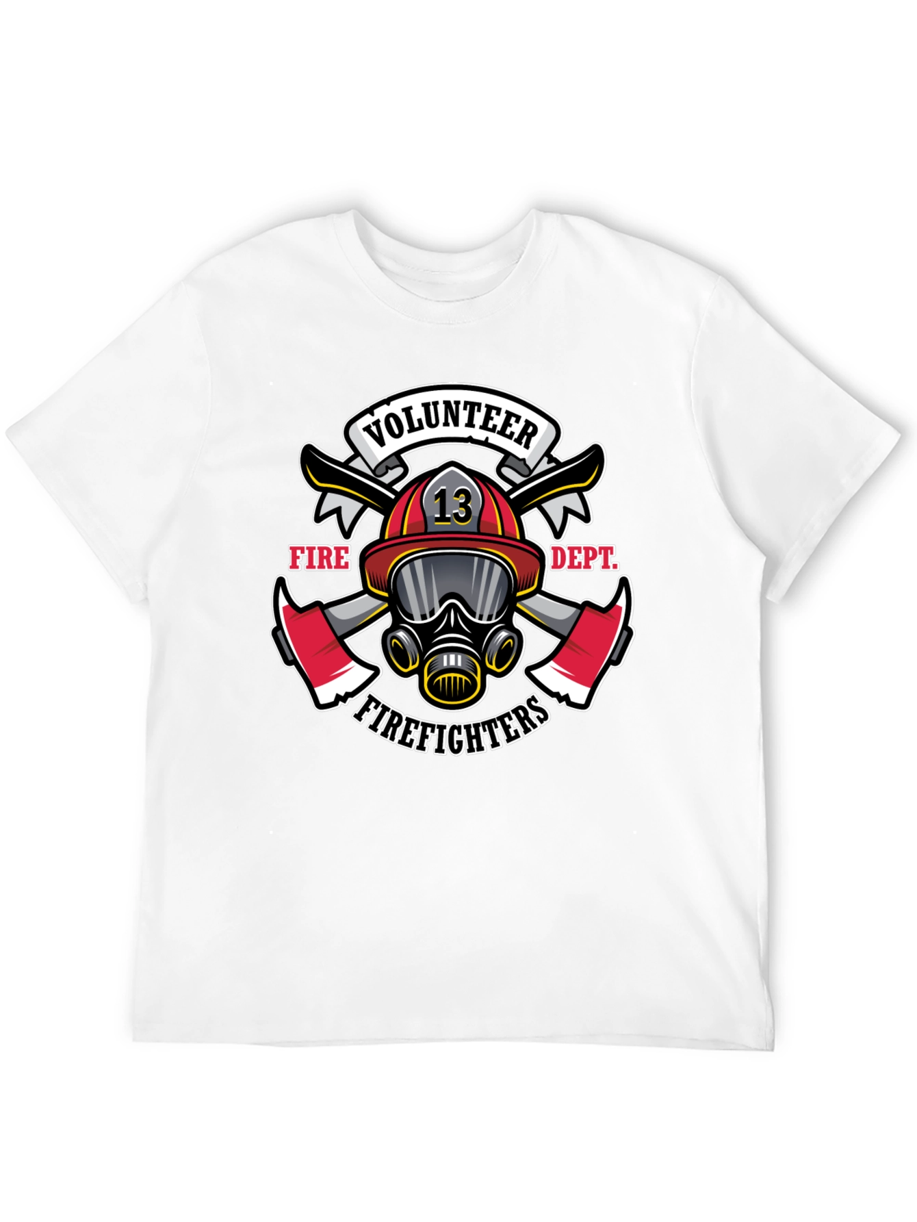 Volunteer Firefighter Graphic Tee - Black