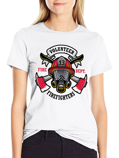 Volunteer Firefighter Graphic Tee - Black