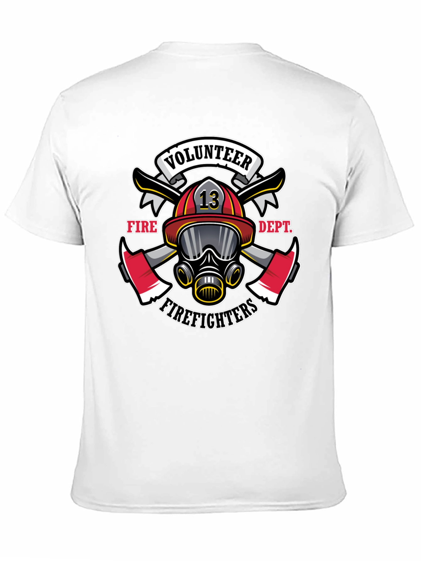 Volunteer Firefighter Graphic Tee - Black