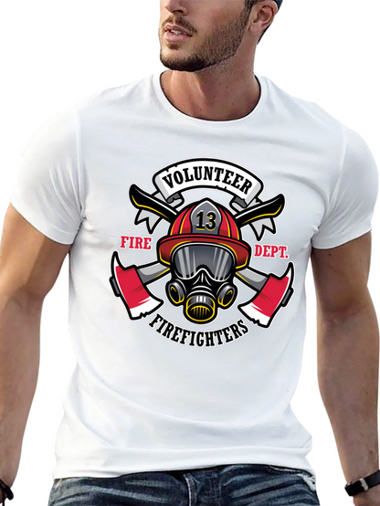 Volunteer Firefighter Graphic Tee - Black