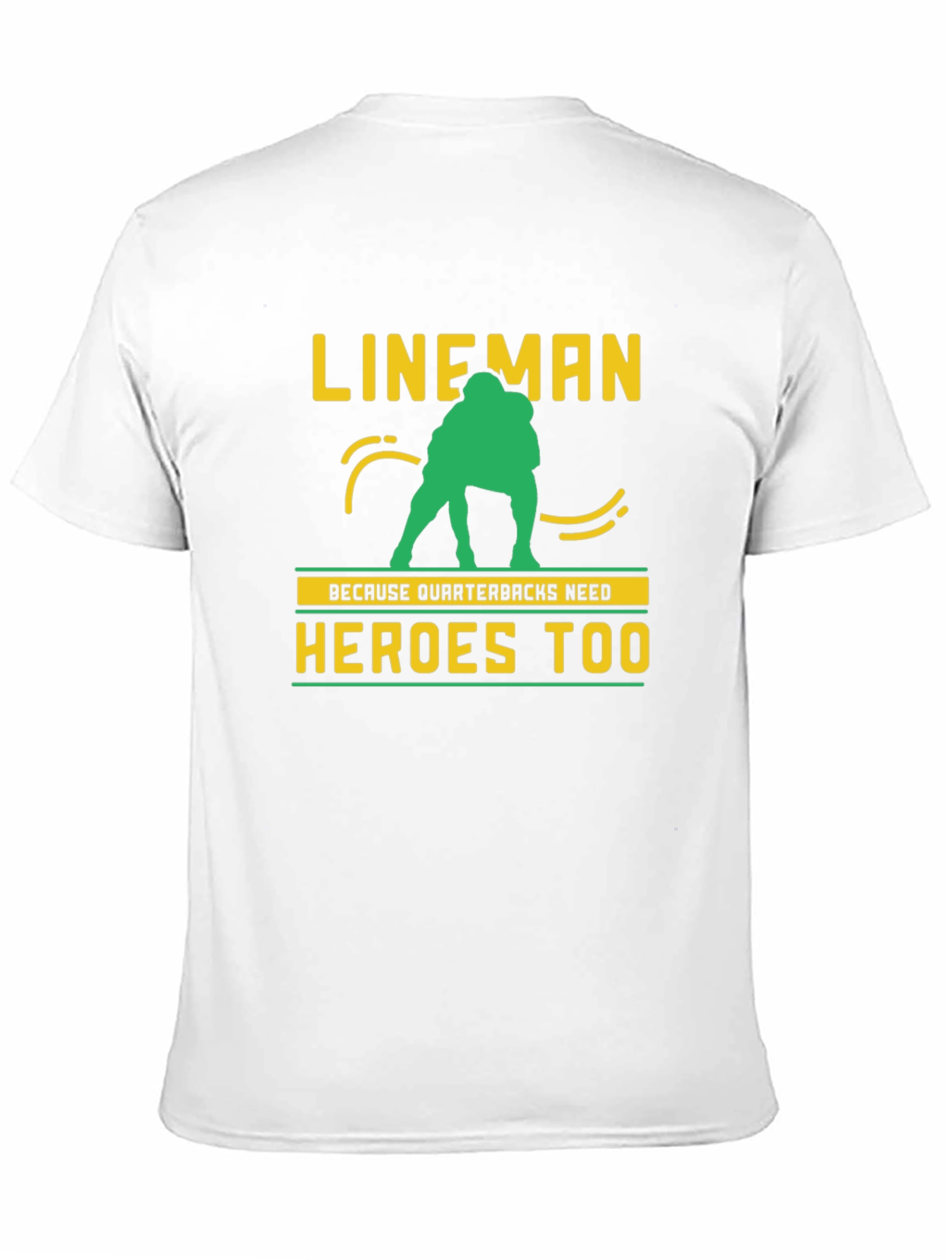 Lineman Quarterback Heroes Graphic Tee