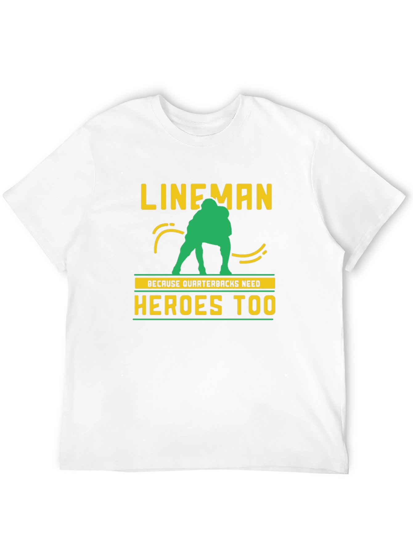 Lineman Quarterback Heroes Graphic Tee