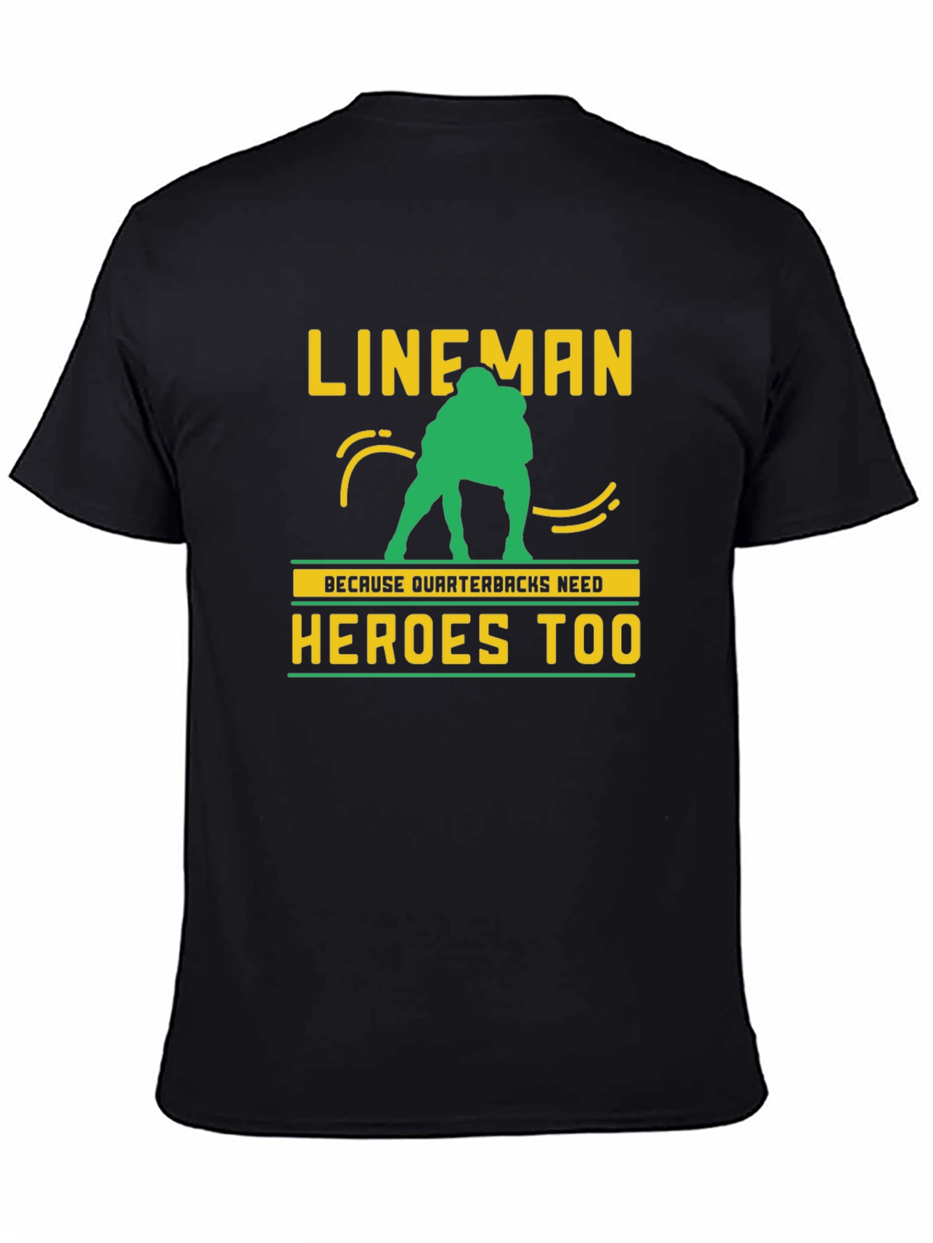 Lineman Quarterback Heroes Graphic Tee