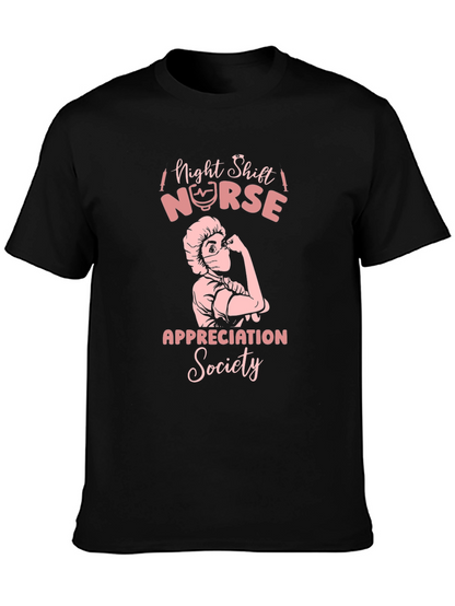 Night Shift Nurse Appreciation Society Tee