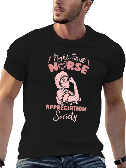 Night Shift Nurse Appreciation Society Tee