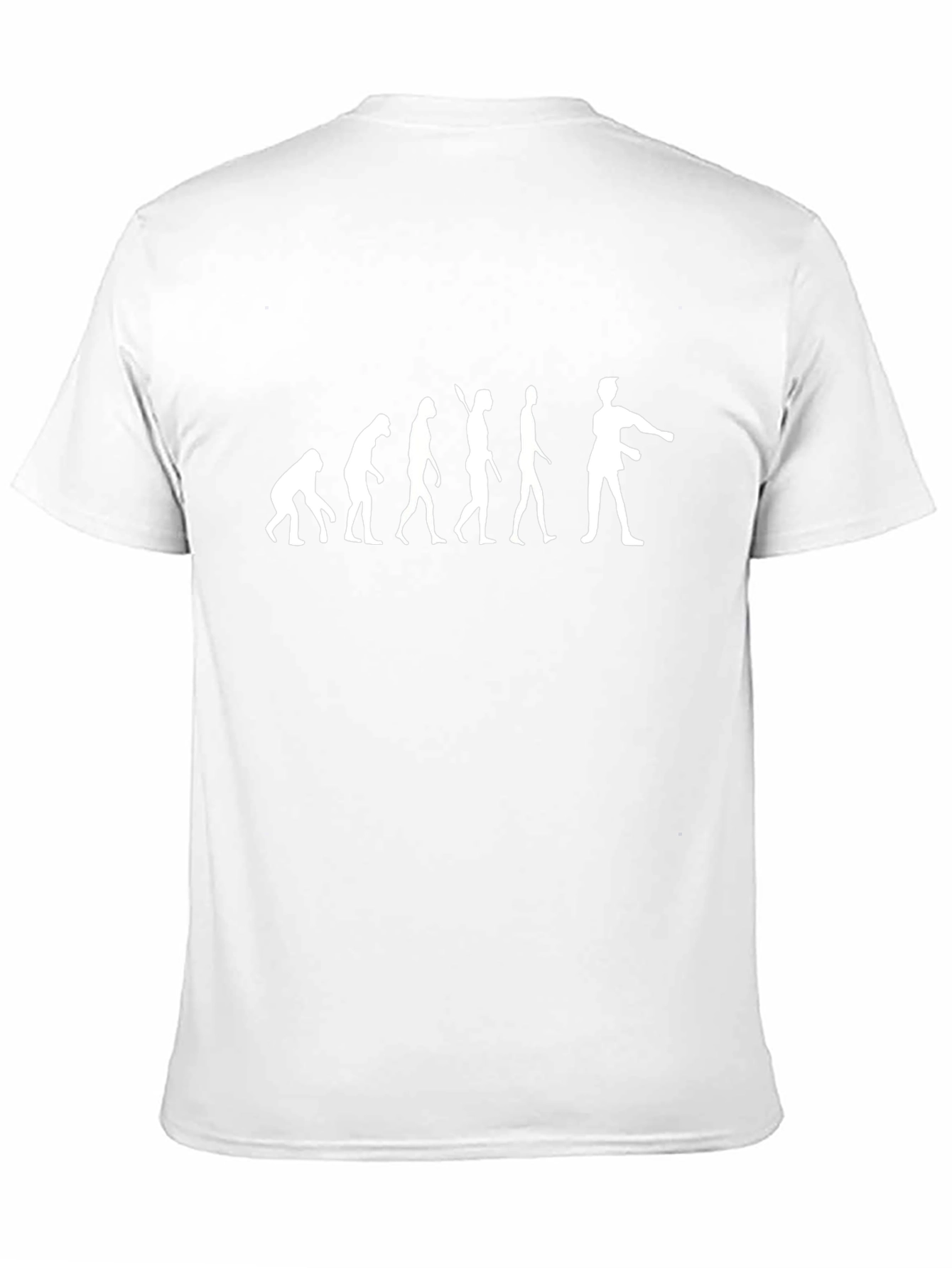 Evolution of Man Funny Black T-Shirt