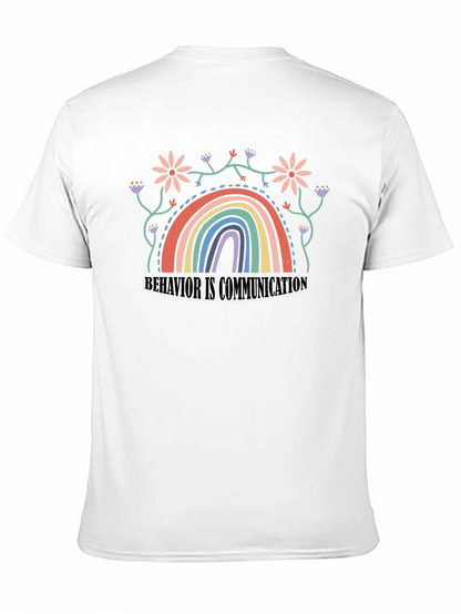 Behavior is Communication Rainbow Graphic Tee