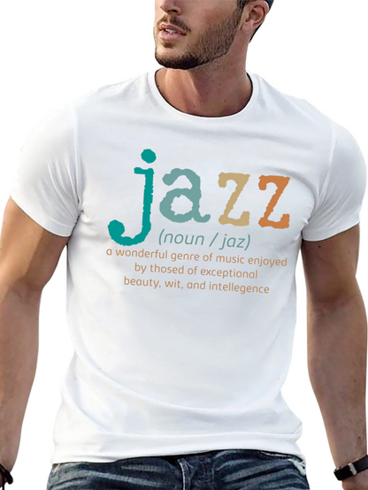Jazz Definition Black T-Shirt - Music Lover Gift