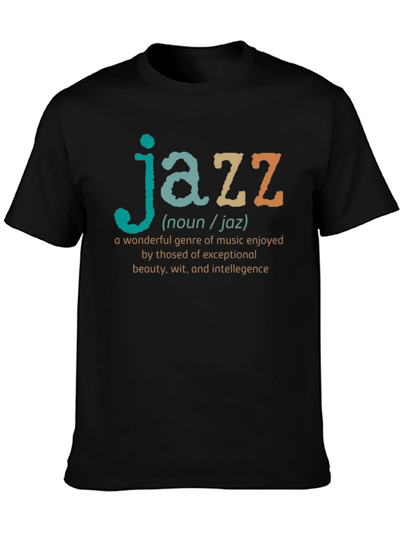 Jazz Definition Black T-Shirt - Music Lover Gift