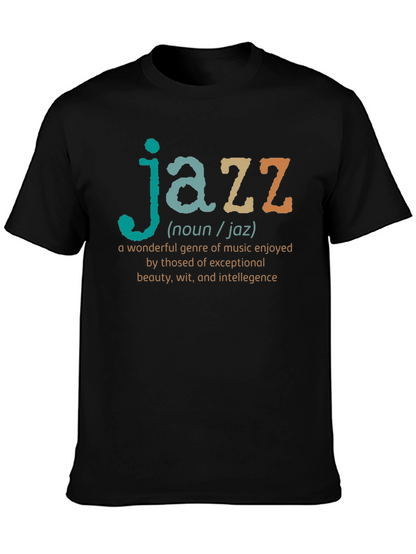 Jazz Definition Black T-Shirt - Music Lover Gift