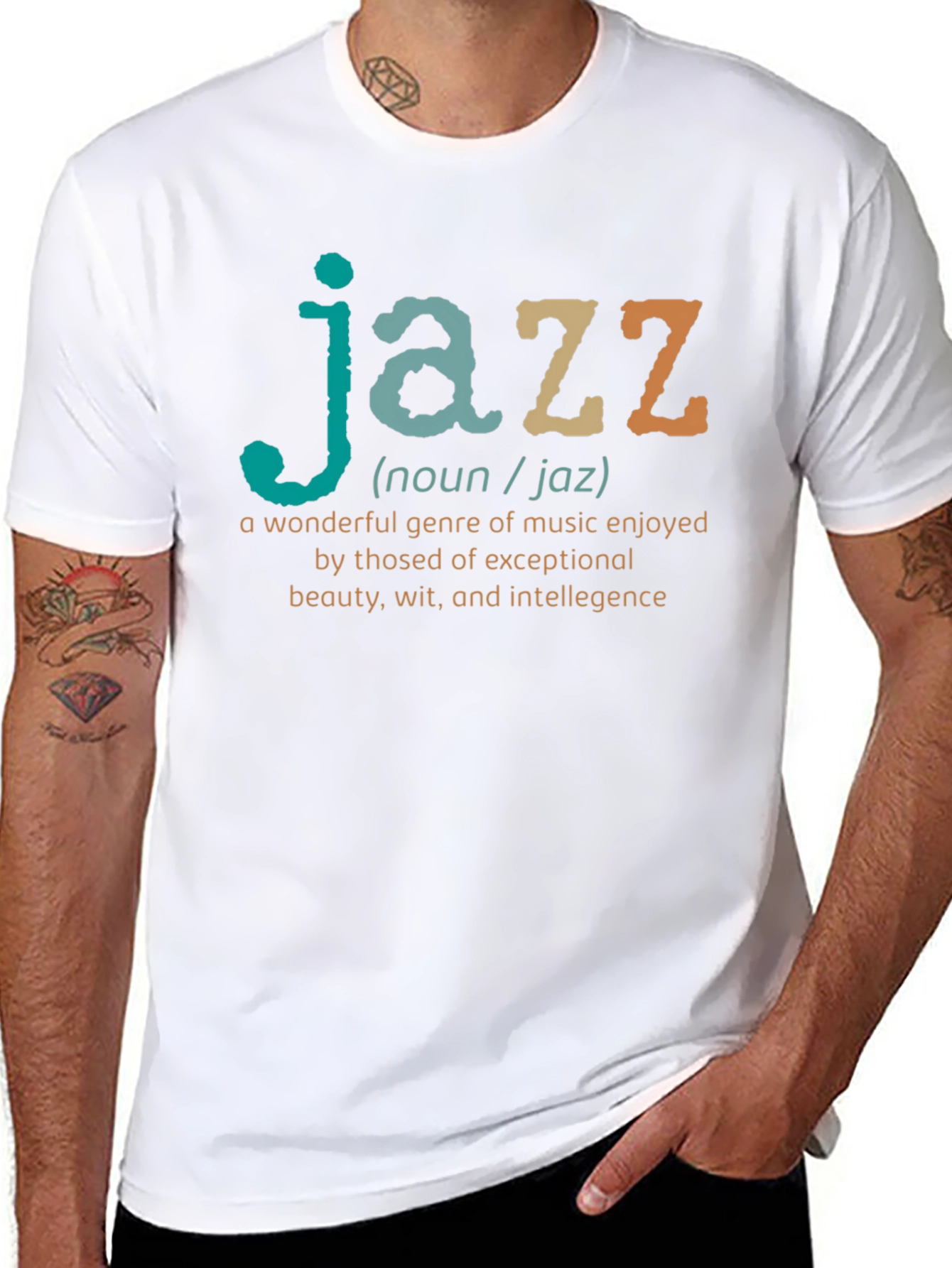 Jazz Definition Black T-Shirt - Music Lover Gift