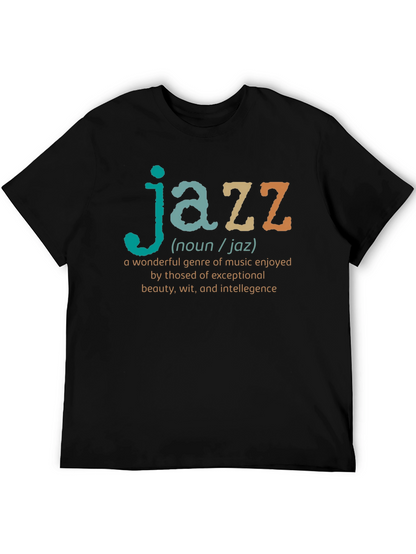 Jazz Definition Black T-Shirt - Music Lover Gift