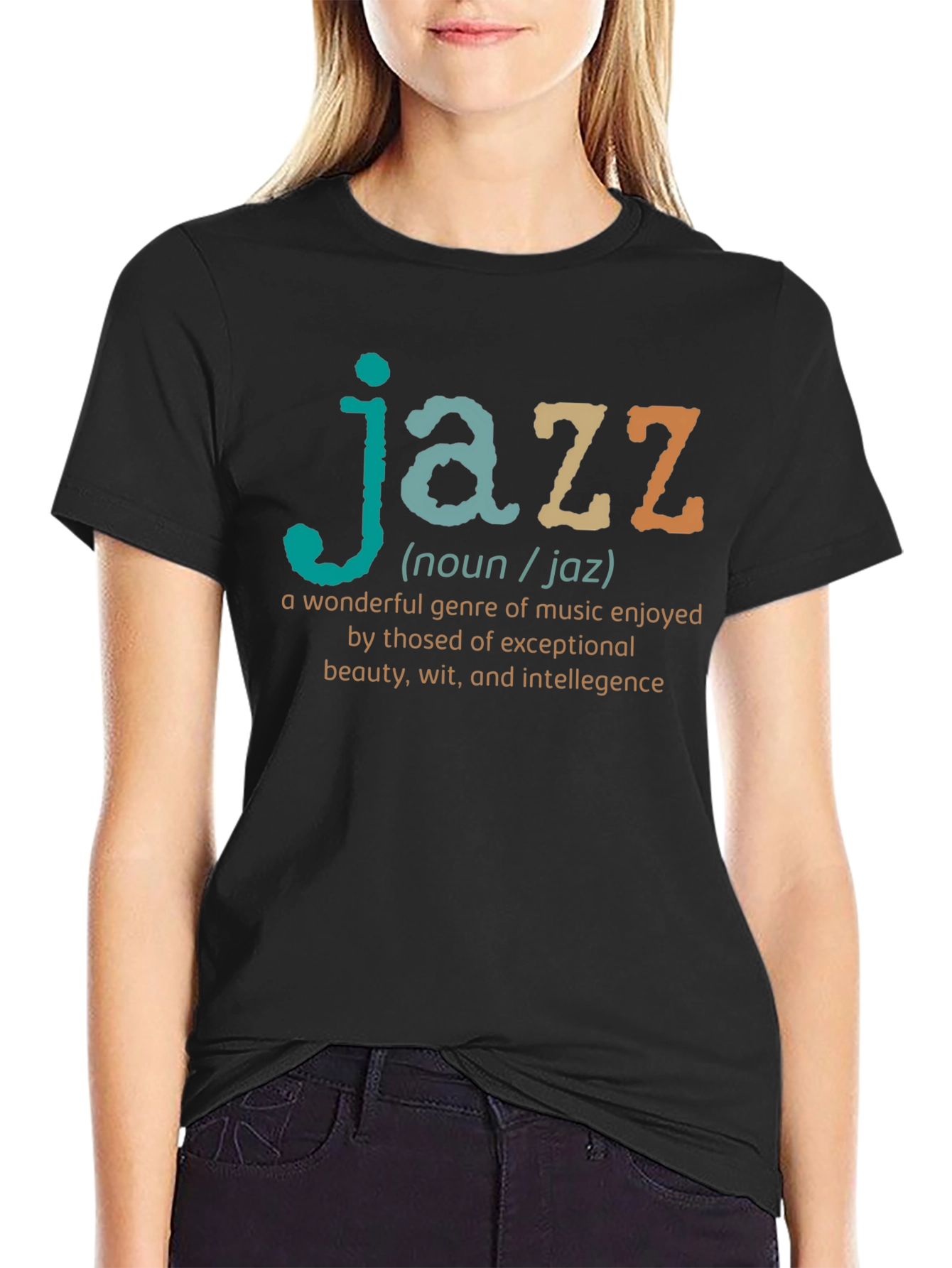 Jazz Definition Black T-Shirt - Music Lover Gift
