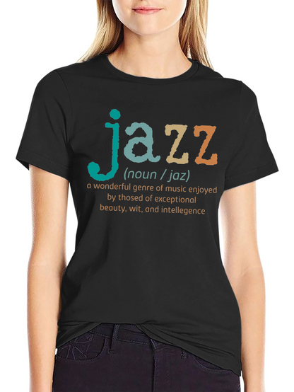 Jazz Definition Black T-Shirt - Music Lover Gift