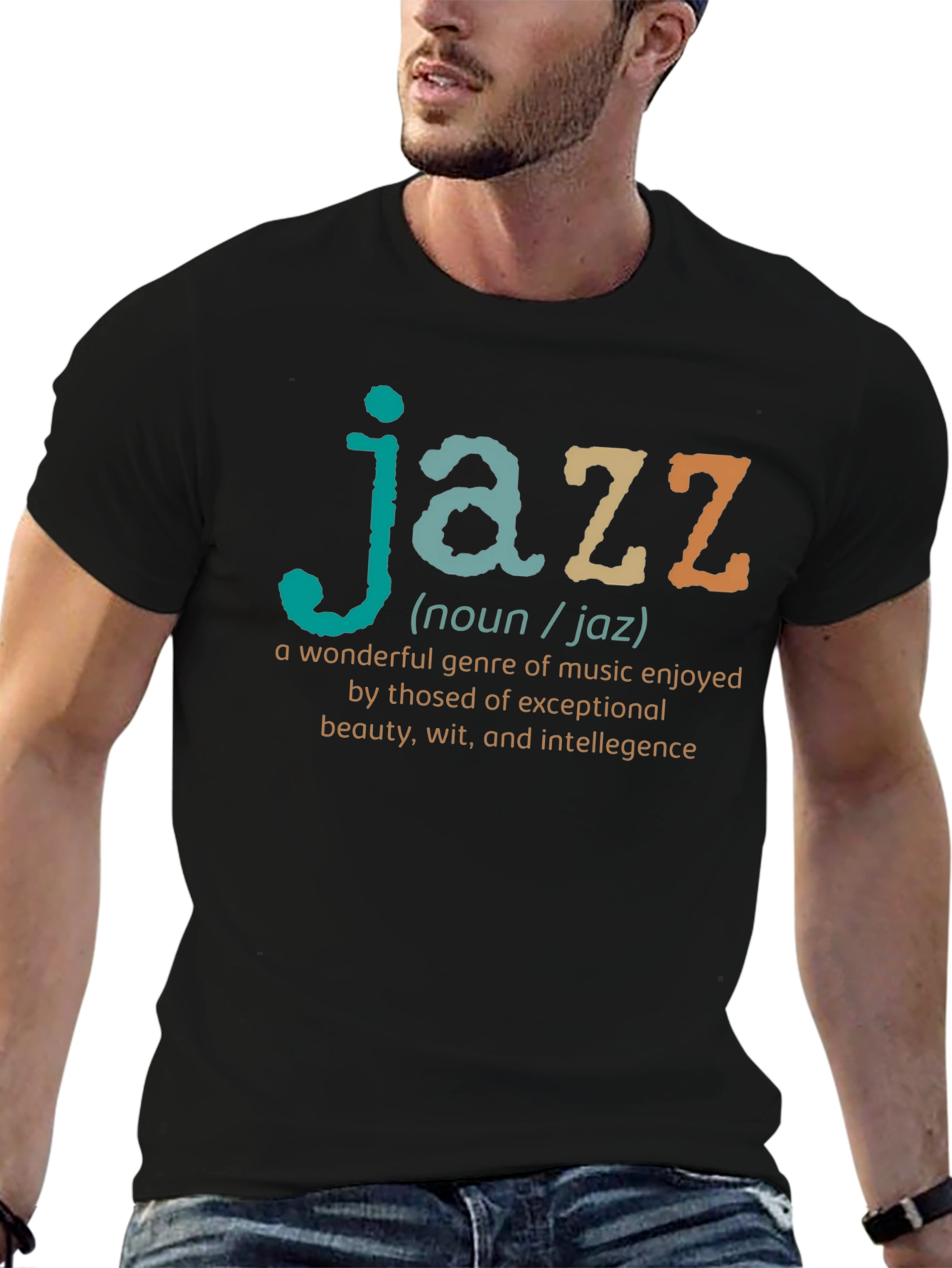 Jazz Definition Black T-Shirt - Music Lover Gift