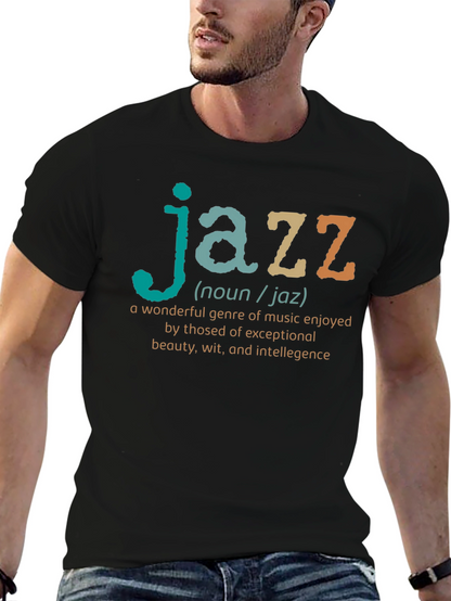 Jazz Definition Black T-Shirt - Music Lover Gift