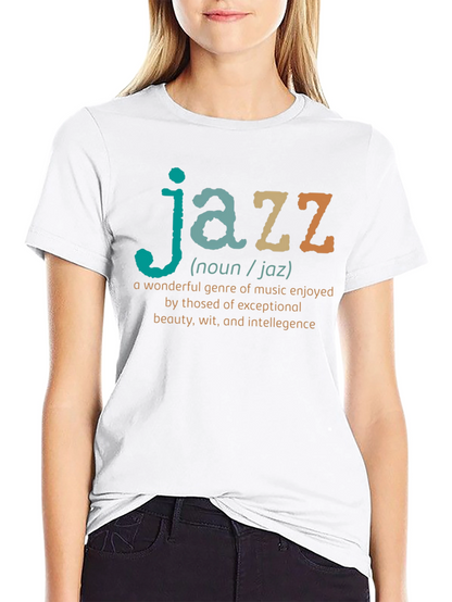 Jazz Definition Black T-Shirt - Music Lover Gift