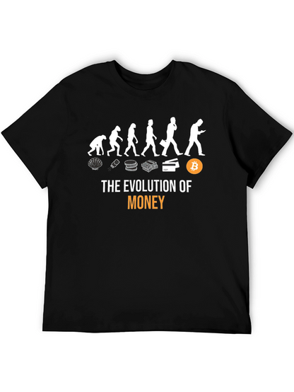 Evolution of Money T-Shirt - Bitcoin Crypto Tee