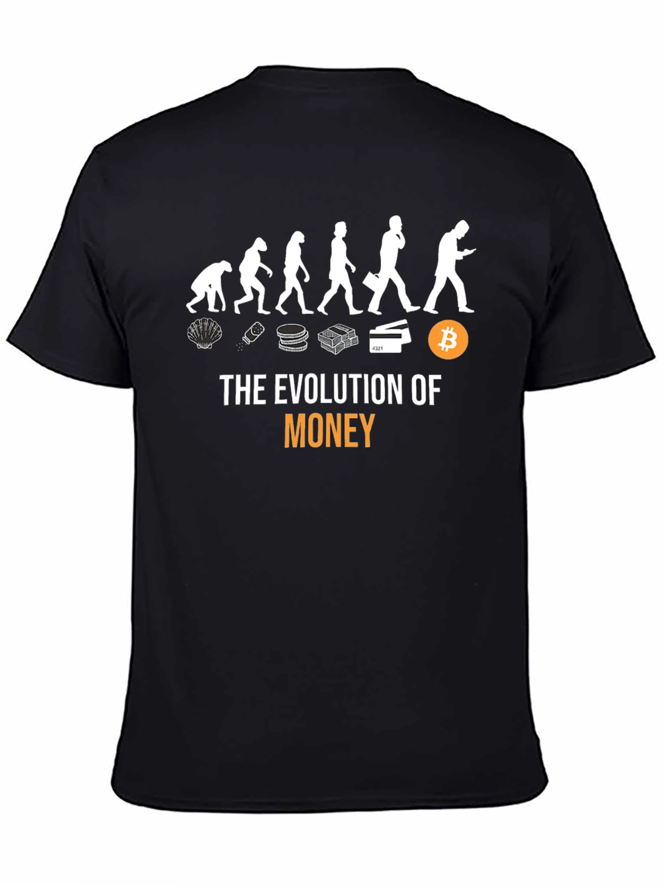 Evolution of Money T-Shirt - Bitcoin Crypto Tee