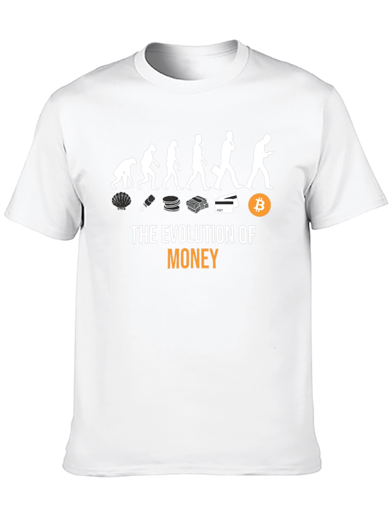Evolution of Money T-Shirt - Bitcoin Crypto Tee
