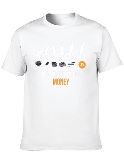 Evolution of Money T-Shirt - Bitcoin Crypto Tee