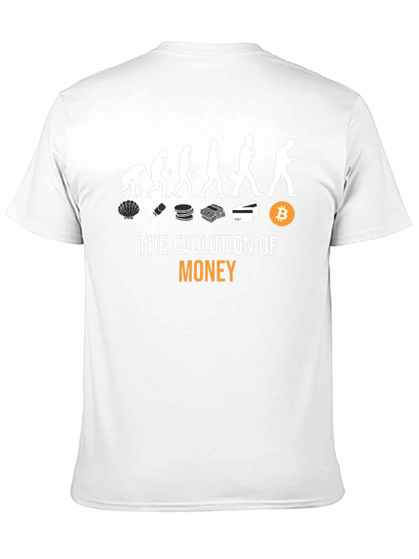Evolution of Money T-Shirt - Bitcoin Crypto Tee