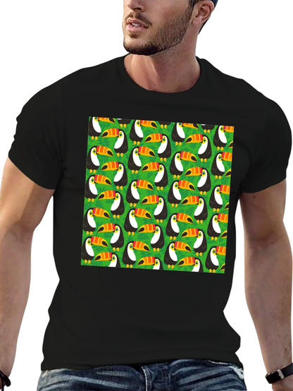 Fun Toucan Pattern T-Shirt
