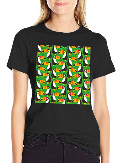 Fun Toucan Pattern T-Shirt