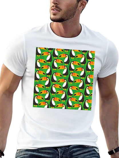 Fun Toucan Pattern T-Shirt