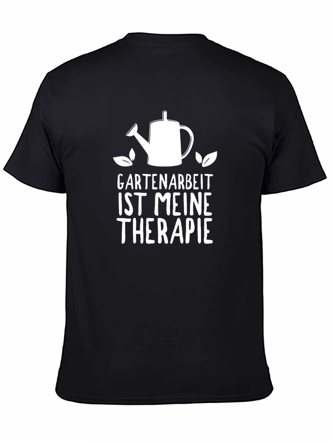 Gardening is My Therapy T-Shirt - Black
