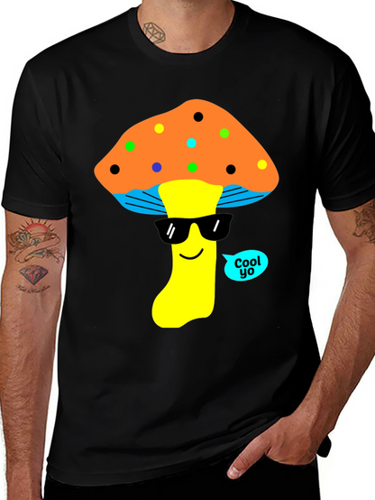 Cool Mushroom Graphic T-Shirt