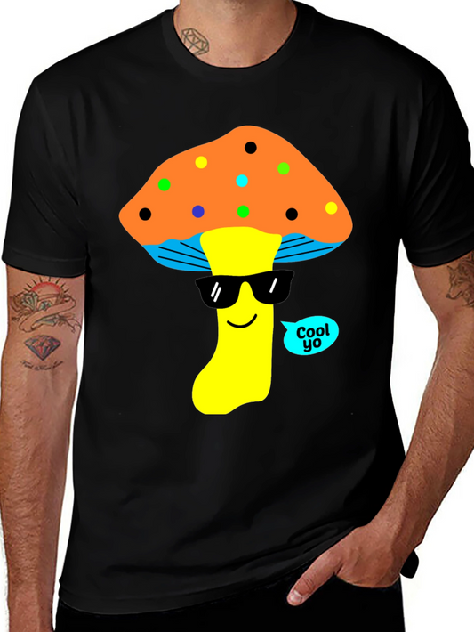 Cool Mushroom Graphic T-Shirt