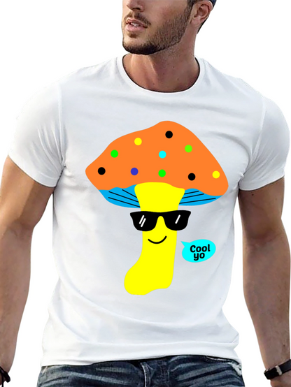 Cool Mushroom Graphic T-Shirt