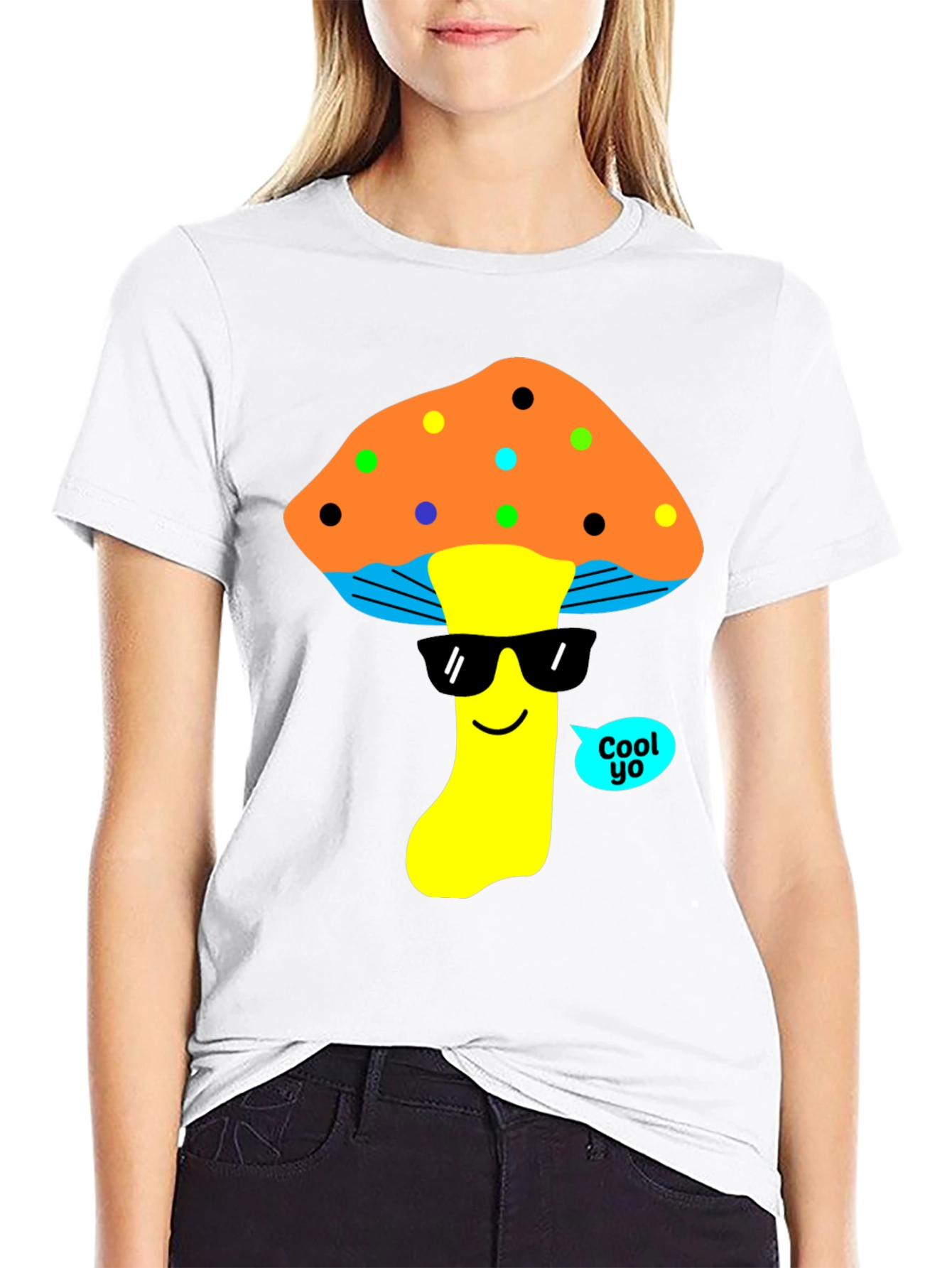 Cool Mushroom Graphic T-Shirt