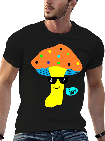 Cool Mushroom Graphic T-Shirt