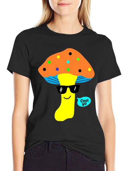 Cool Mushroom Graphic T-Shirt