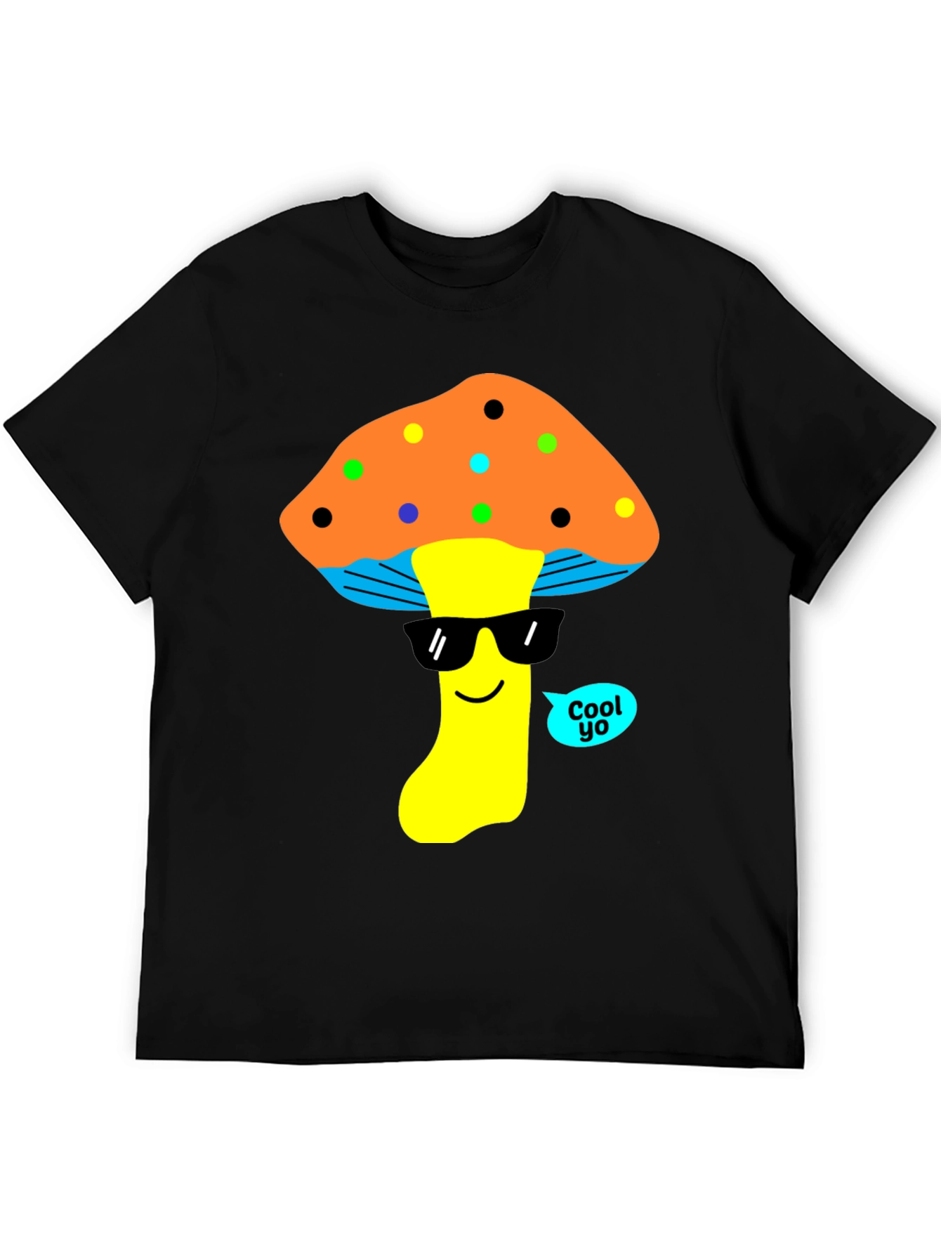 Cool Mushroom Graphic T-Shirt