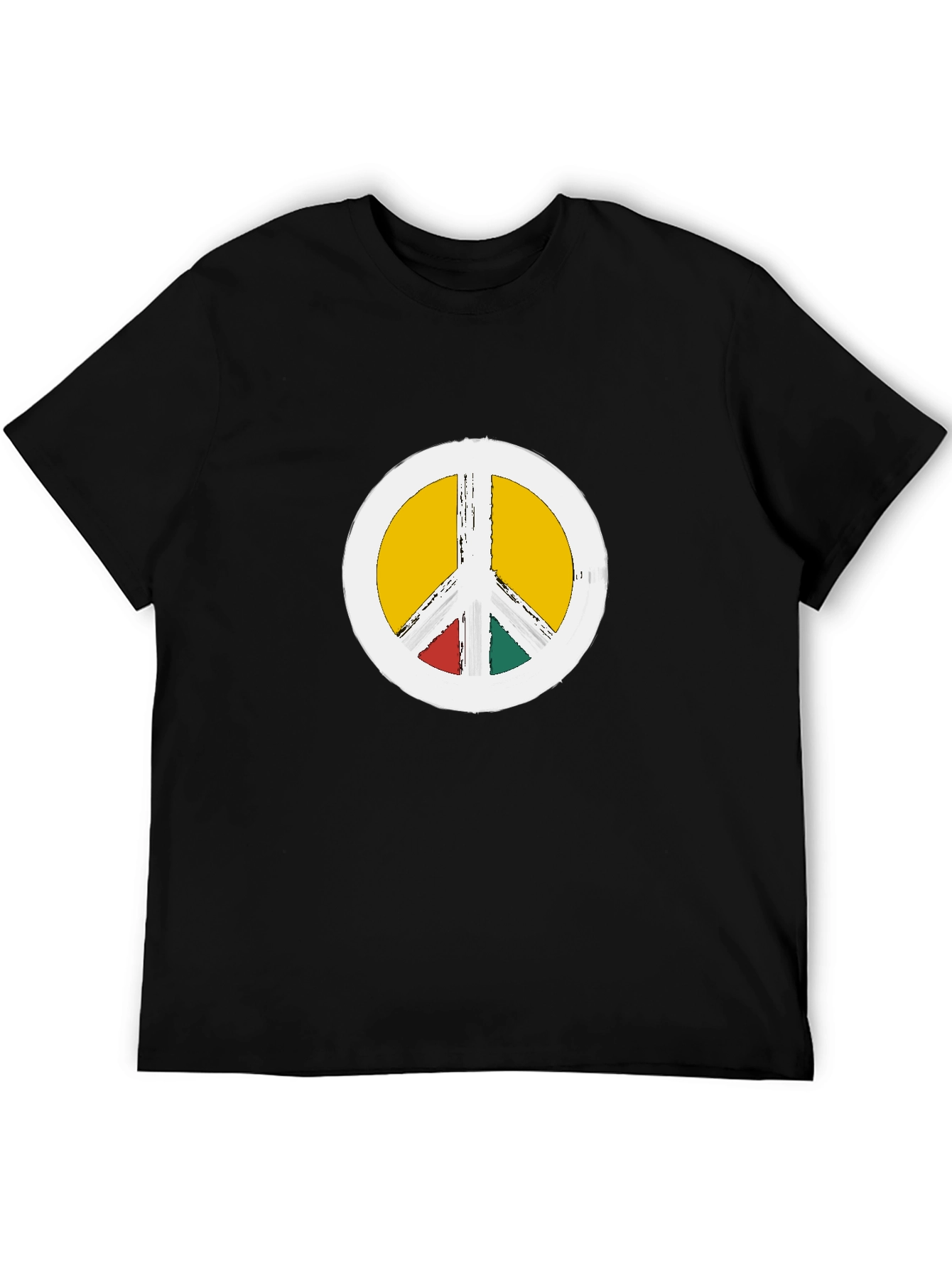 Peace Sign Graphic Tee - Black