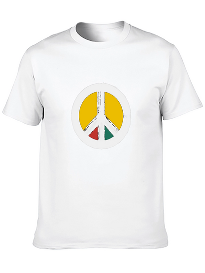 Peace Sign Graphic Tee - Black