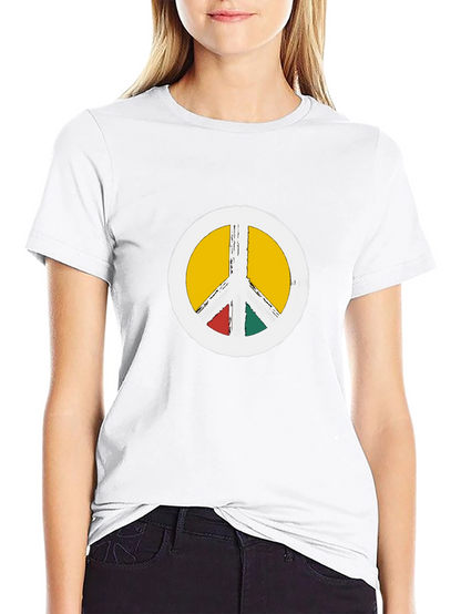 Peace Sign Graphic Tee - Black