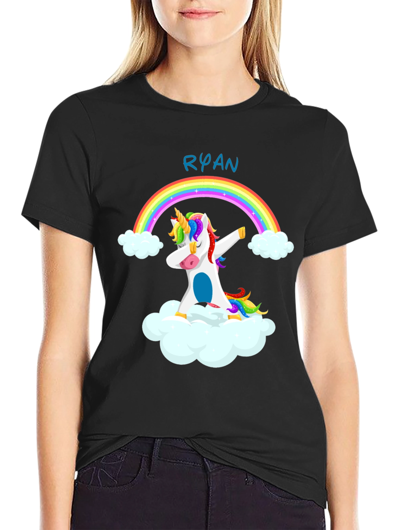 Unicorn Rainbow Personalized T-Shirt