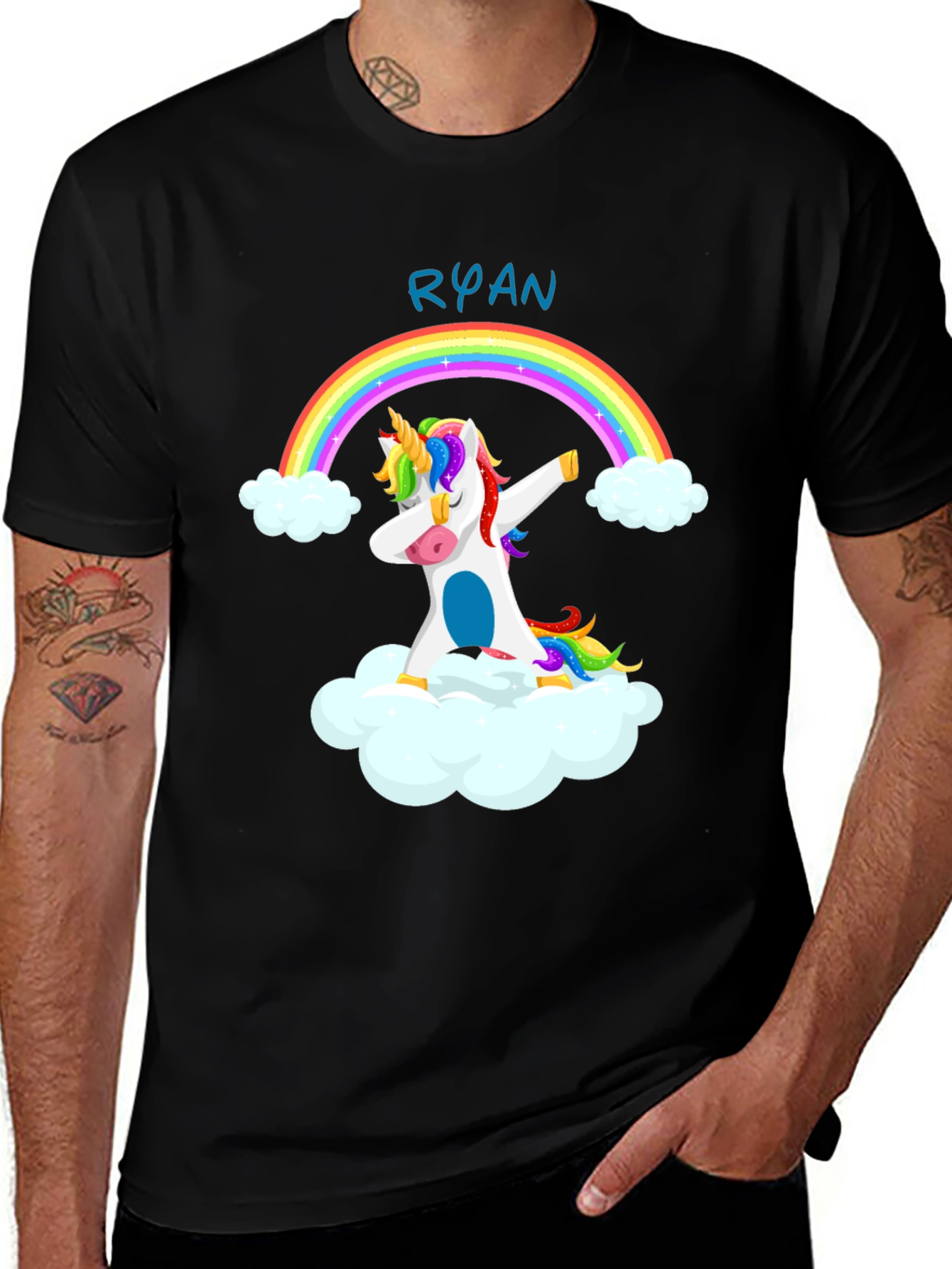 Unicorn Rainbow Personalized T-Shirt